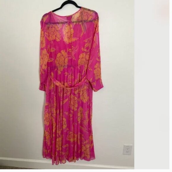 ⭐️ Vacation Beach Vaca Floral Flower Wrap Chic Glam Girly Classy Hip Maxi Dress - Picture 9 of 9